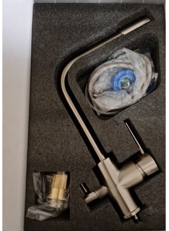 Cмеситель для кухни под фильтр HANSEN H15081G Сатин 