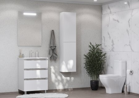 Шкаф пенал Roca The Gap 35 A857427806 подвесной Белый глянец 