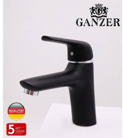 Смеситель для раковины GANZER THERESA GZ24011-С черный 