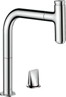 Смеситель Hansgrohe Metris Select M71 73825000 для кухонной мойки, хром