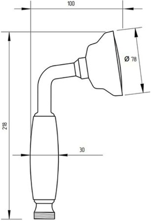Ручной душ Migliore Colonial 20040 Золото 
