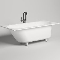 Ванна из искусственного камня Salini Ornella Kit 170х75 102421M Белая матовая