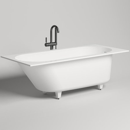 Ванна из искусственного камня Salini Ornella Kit 170х75 102421M Белая матовая 