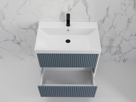 Тумба под раковину Style Line Стокгольм 70 ЛС-00002312 подвесная Графит софт 