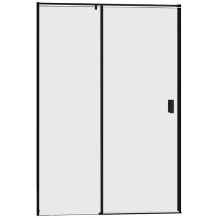 Душевая дверь в нишу Cezares URBAN-B-12-110-C-NERO с черным профилем 