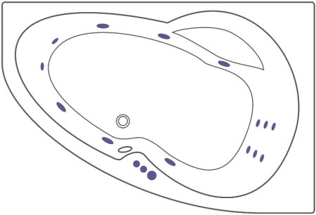 Акриловая ванна Excellent Newa WAEX.NEP16.SMART 160x95 P 