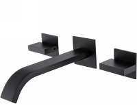 Смеситель для раковины Abber Wasserfall AF8612B Черный матовый