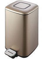 Ведро для мусора WeltWasser Mila CG 12L педальное 10000001969 Шампань Золото