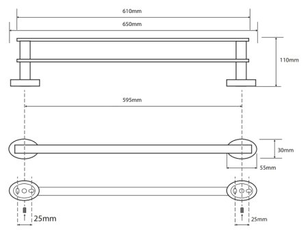 Полотенцедержатель Bemeta Oval 118404051 
