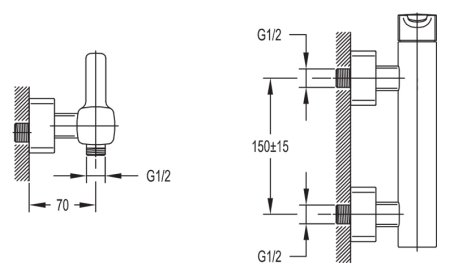 Смеситель Cezares Tesoro TESORO-F-D-01 для душа 