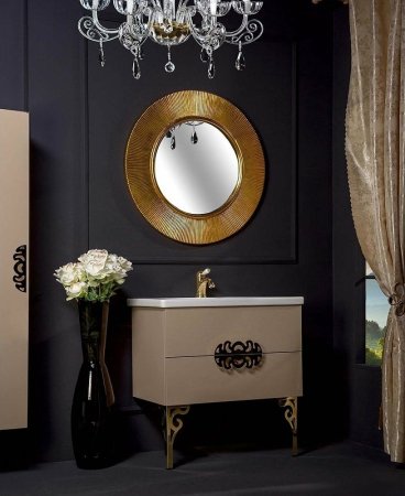 Зеркало Boheme NeoArt Shine 82 528-G light с подсветкой Золото глянец 