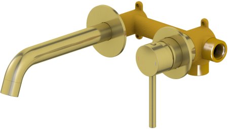 Смеситель для раковины TIMO Saona 2372/17SM, матовое золото 
