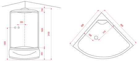 Душевая кабина Arcus AS-108 