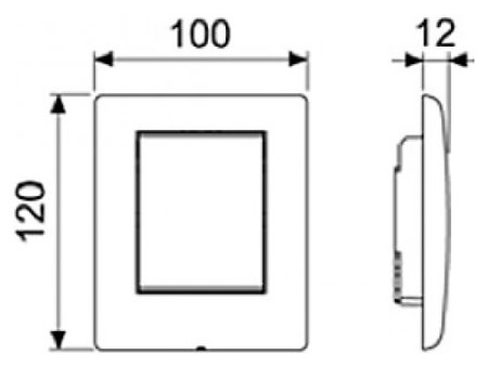 Кнопка смыва TECE Planus Urinal 9242310 для писсуара, сатин 