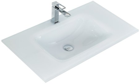 Стеклянная раковина BelBagno BB810/465-LV-VTR-BL 