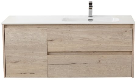 Тумба с раковиной BelBagno KRAFT-1000-2C-1A-SO-RGB-R Rovere Galifax Bianco 