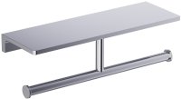 Держатель для туалетной бумаги двойной с полочкой TIMO Selene 10045/00, хром