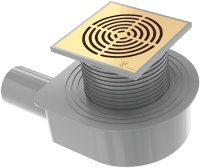 Душевой трап Boheme Smart Design 984-15-G с решеткой Золото