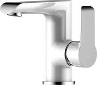 Смеситель для раковины Rossinka W35-11 Белый хром