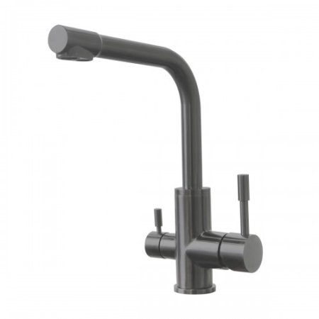 Смеситель Lemark Expert LM5061GMN для кухонной мойки, графит 