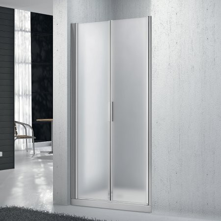 Душевая дверь BelBagno Sela 100 SELA-B-2-100-P-Cr профиль Хром стекло рифленое 
