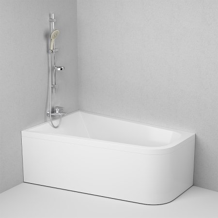Акриловая ванна AM.PM Inspire 160x100x56 белая, в левый угол 