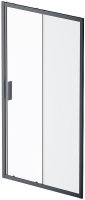 Душевая дверь AM.PM Gem Solo 110 W90G-110-1-195BM профиль Черный матовый стекло матовое-прозрачное