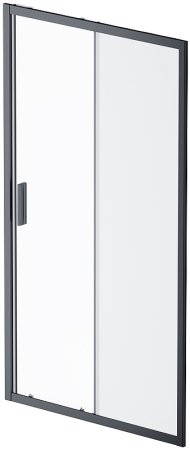 Душевая дверь AM.PM Gem Solo 110 W90G-110-1-195BM профиль Черный матовый стекло матовое-прозрачное 