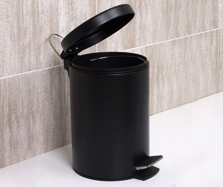 Мусорное ведро WasserKRAFT Elbe K-7200 K-635BLACK 5 л 