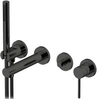 Смеситель для ванны Gattoni Circle One 9005/90NO Черный матовый