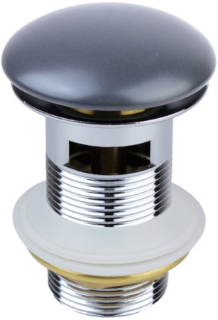 Донный клапан Bronze de Luxe 1002/1DGM click-clack Темно-серый 