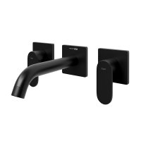 Смеситель WasserKRAFT Elbe 7445 для раковины черный Смеситель WasserKRAFT Elbe 7445 для раковины черный