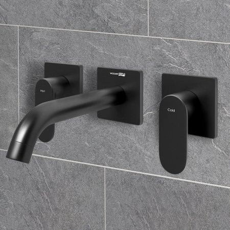 Смеситель WasserKRAFT Elbe 7445 для раковины черный 