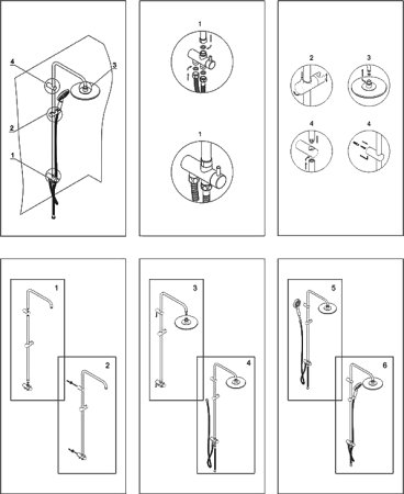 Душевая стойка WasserKRAFT A039 