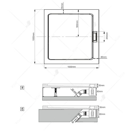 Сифон для поддона RGW GWS Q10-C хром 