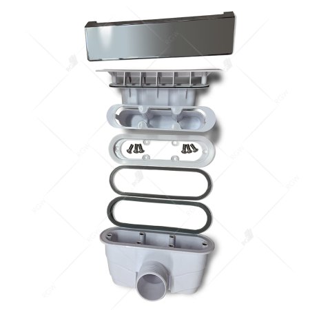 Сифон для поддона RGW GWS Q10-C хром 