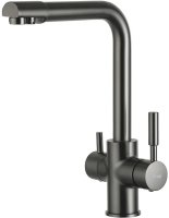 Смеситель для кухни Frap H52 F4352-9 Оружейная сталь