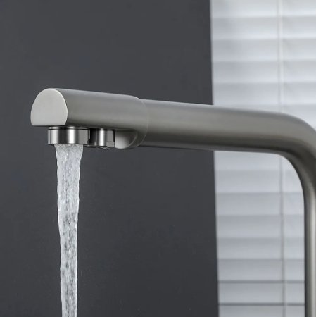 Смеситель для кухни Frap H52 F4352-9 Оружейная сталь 