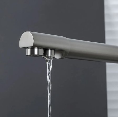 Смеситель для кухни Frap H52 F4352-9 Оружейная сталь 