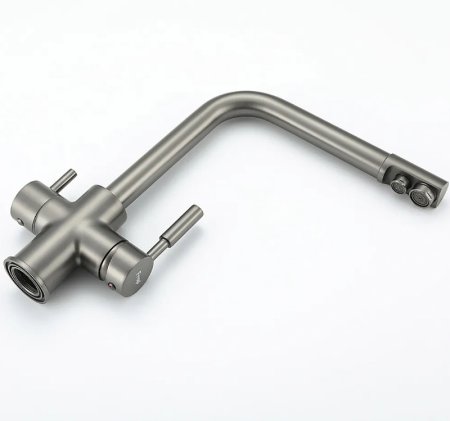 Смеситель для кухни Frap H52 F4352-9 Оружейная сталь 