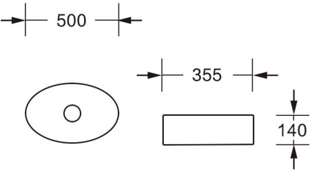 Раковина-чаша Ceruttispa 50 CR7016 9858 Белая 