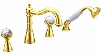 Смеситель на борт ванны Boheme Imperiale 392 Золото