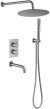Душевая система Allen Brau Priority 5.31014-BN с термостатом Никель брашированный 
