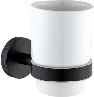 Стакан для зубных щеток Allen Brau Priority 6.31002-31 Белый Черный матовый