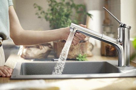 Смеситель для кухни Hansgrohe Zesis M33 74800800 Сталь 