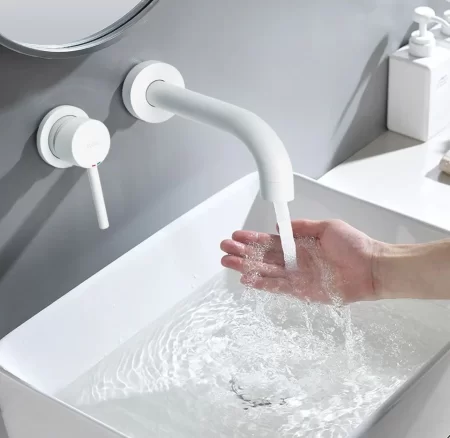 Смеситель для раковины без донного клапана Rea Lungo REA-B9559 