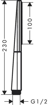 Ручной душ Hansgrohe Rainfinity 26866670 Черный матовый 