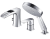 Смеситель для ванны на 3 отверстия Timo Lumi 4210/00Ychrome хром 