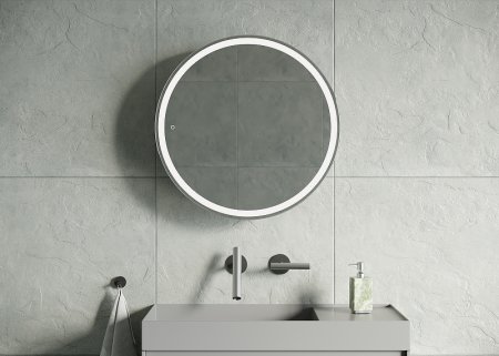 Зеркальный шкаф Creto Tour 60 17-D600WH с подсветкой Белый 