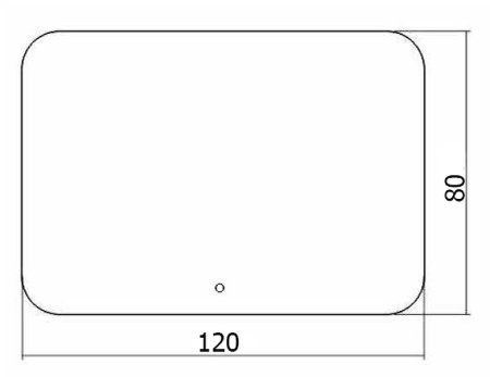 Зеркало Creto Milano 120 1-1200700M с подсветкой с сенсорным выключателем 